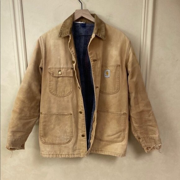VINTAGE Carhartt Blanket Lined Chore Jacket - Picture 1 of 8